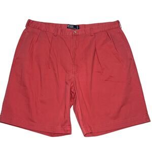 Polo Ralph Lauren Shorts Men's Size 42 Salmon Light Red The Tyler Pleated Chino